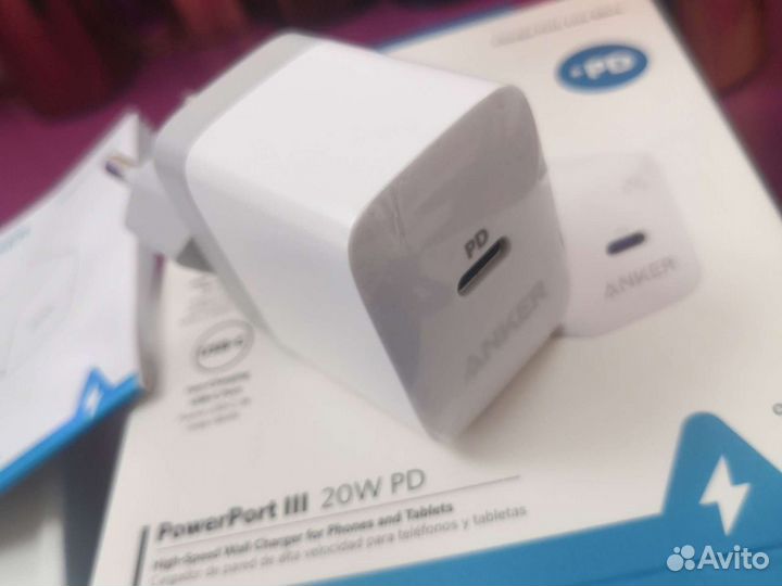 Зарядный блок anker 20w pd