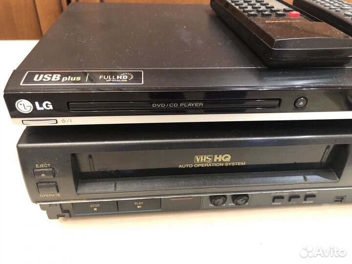 Видеомагнитофон и dvd рабочие