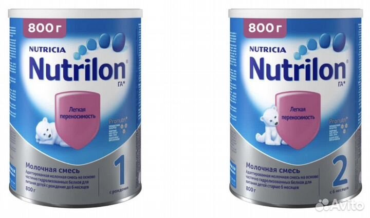 Детское питание Nutrilon гипоаллергенный 1 2