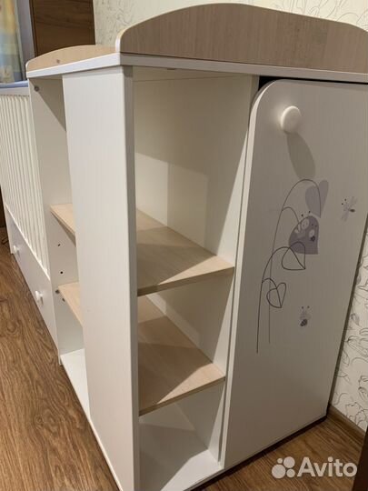 Кроватка Polini kids French с комодом