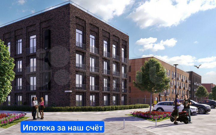 3-к. квартира, 82,6 м², 2/4 эт.