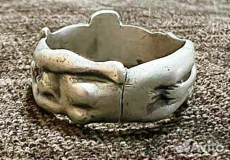 Кольцо серебро