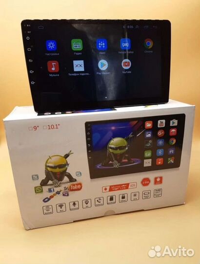 Магнитола андроид 2дин, экран 9