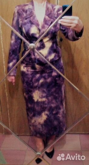 Костюм с удл. юбкой