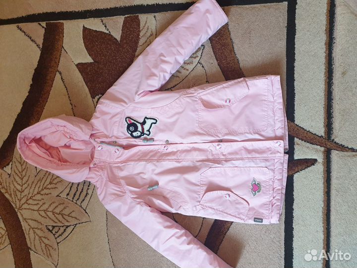 Куртка с утеплителем для девочки 110