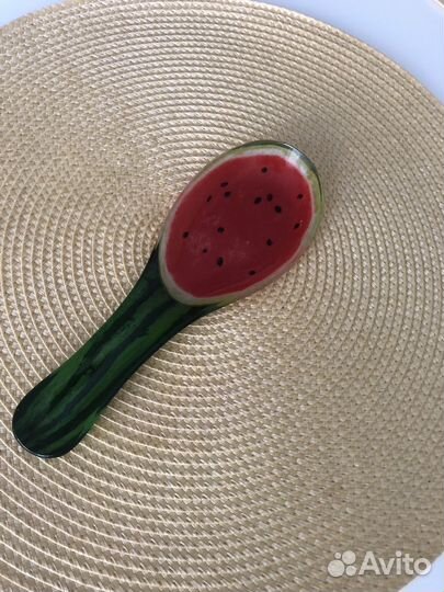 Подставка под ложку стеклянная