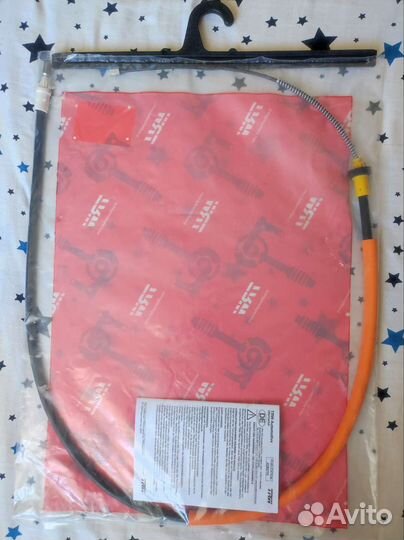 Трос ручного тормоза слева - Рено симбол