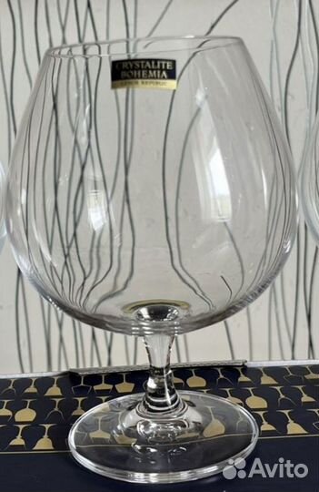 Коньячные бокалы crystalite bohemia 6шт