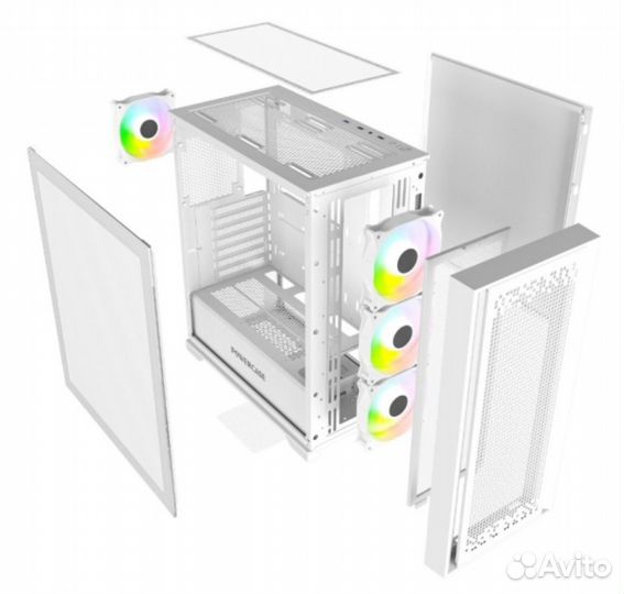 Корпус для пк powercase белый