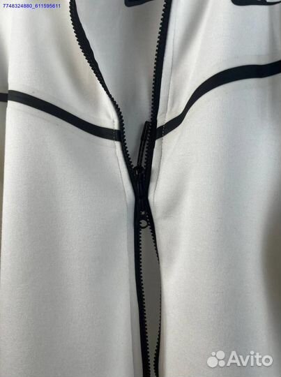 Зип Худи Nike Tech Fleece White