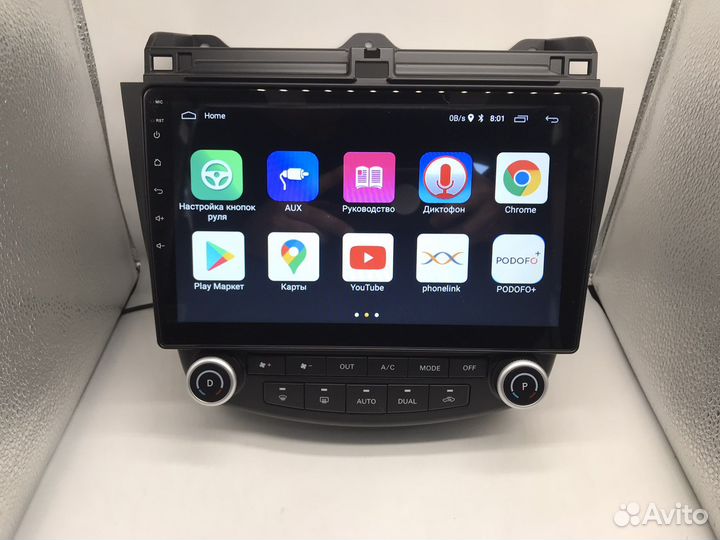 Магнитола Honda Accord 02-08 Android 1+16