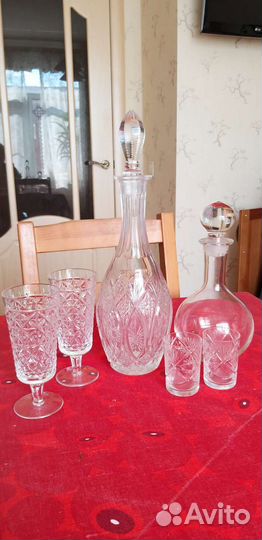 Фужеры Графин Стопки хрусталь СССР