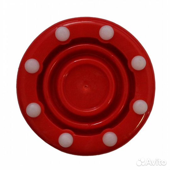 Шайба для стрит-хоккея street puck красная 8