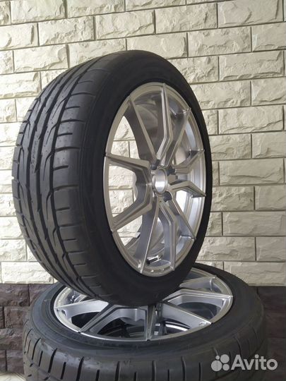 Новые колёса R17 4x100 с резиной 215/45