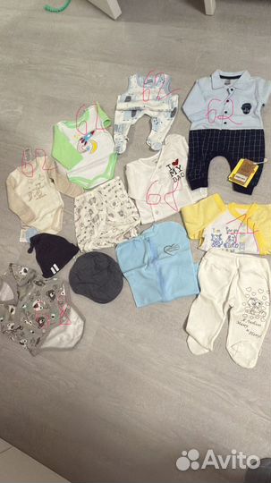 Вещи пакетом на мальчика до 4 лет