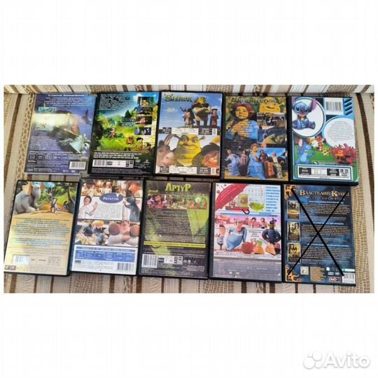 Dvd-диски лицензионные с мультфильмами и фильмами