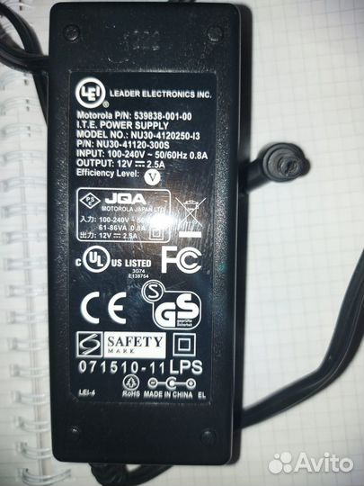 Блок питания импульсный NU30-4120250-I3 (12V 2.5A)