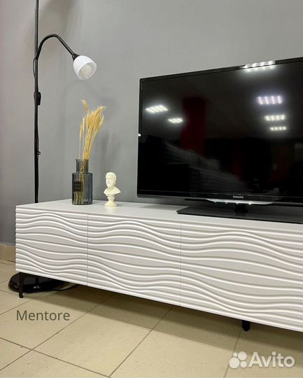 Тумба тв Bravo в белом цвете (2000х400х300 мм)