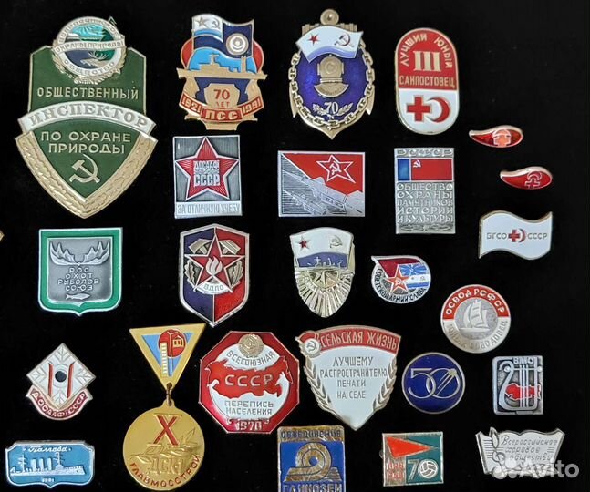 Коллекция значков. Без повторов