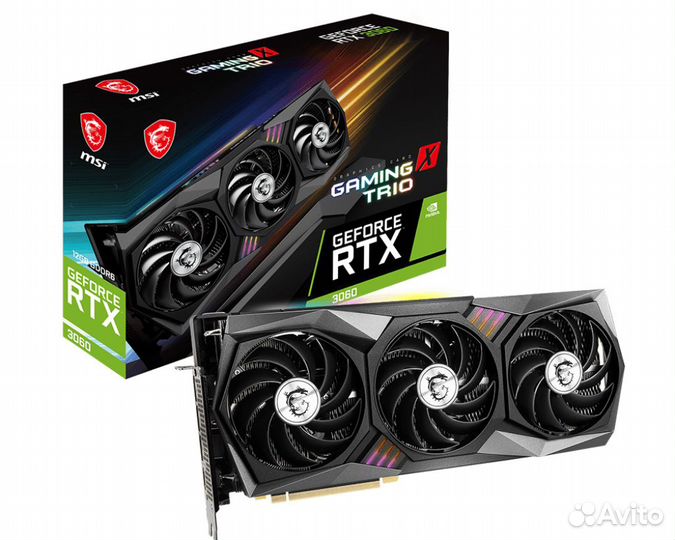 Видеокарта MSI GeForce RTX 3060 gaming X trio