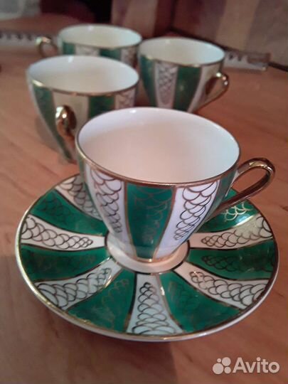 1 кофейная пара и 3 чашки Германия Фарфор