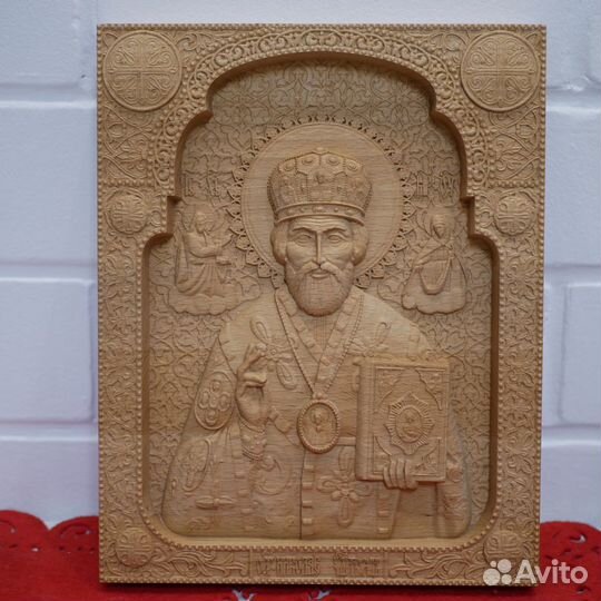 Икона резная (Бук)