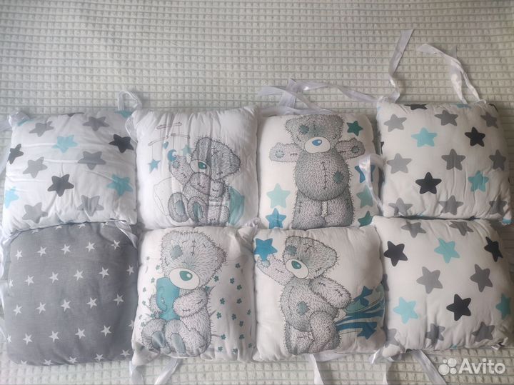 Бортики подушки в детскую кроватку