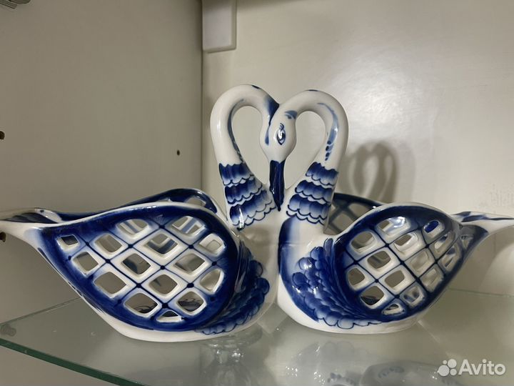 Конфетница гжель 