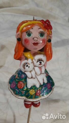 Елочные игрушки куколка