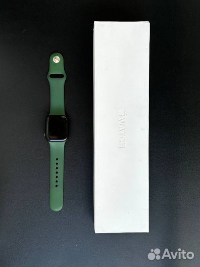 Часы Apple watch 7 series green
