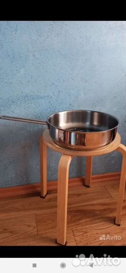 Сковорода ф28 новая полированная нержавейка