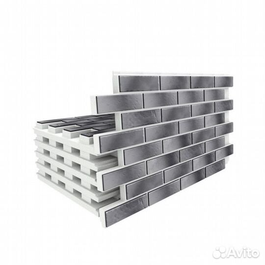 Термопанель фасадная клинкерная OLD castle grey (9