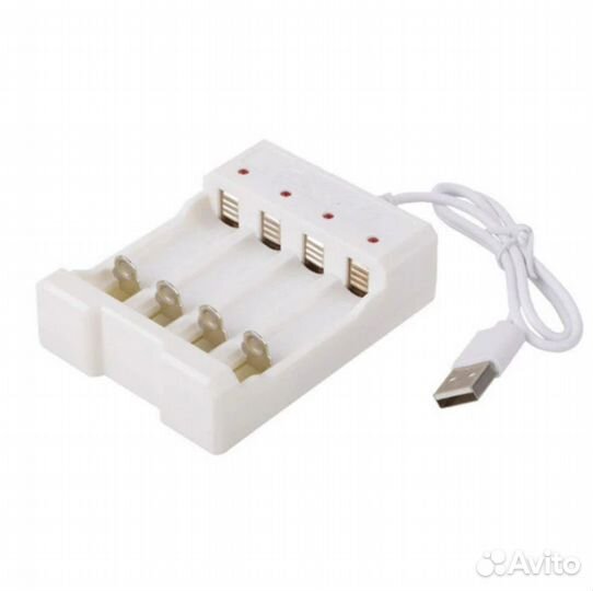 Универсальное зарядное устройство USB с 4 отсеками