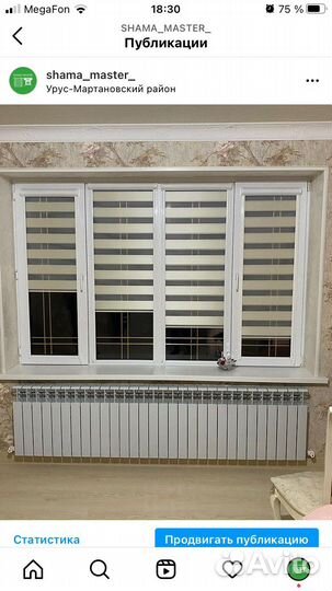 Жалюзи рулонные и зебра