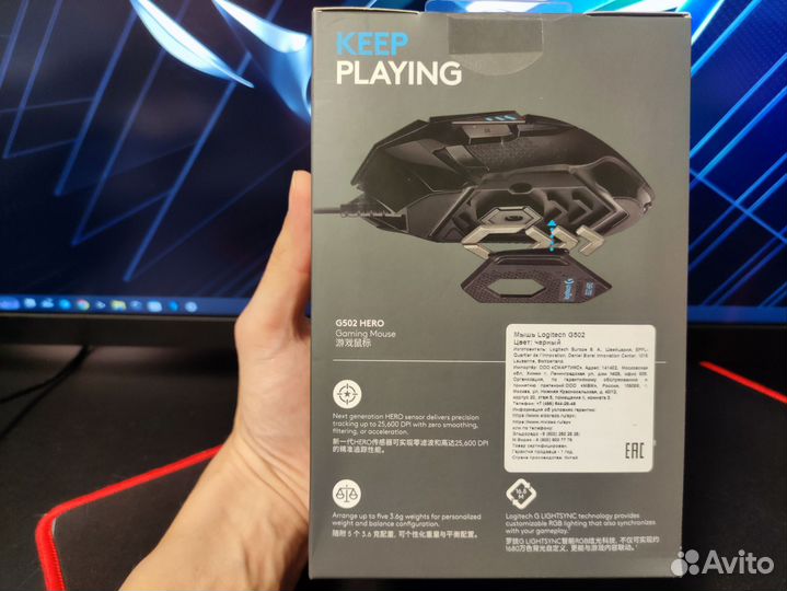 Мышь Logitech g502 hero оригинал