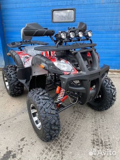 Квадроцикл Grizzly 250cc красно-белый