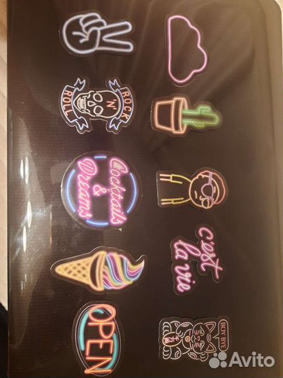 Неоновые наклейки
