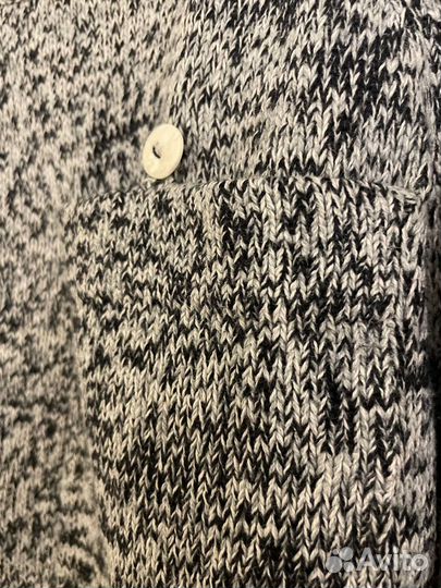 Серый укороченный свитер из хлопка