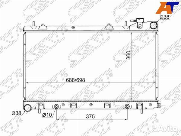 Радиатор subaru forester, subaru forester SG# 02-0