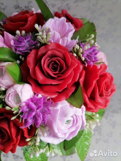 Цветы из мыла