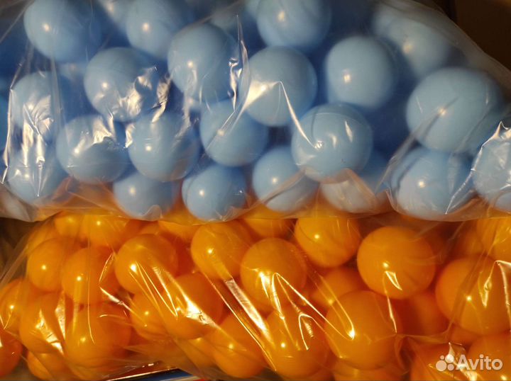 Сетка желтая, шарики