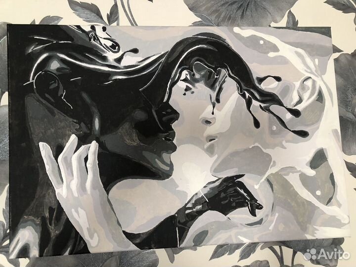 Картины по номерам раскрашенная