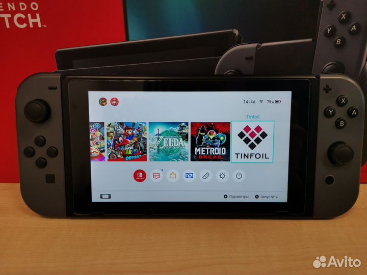 Nintendo switch rev 2-128gb.прошитая Picofly