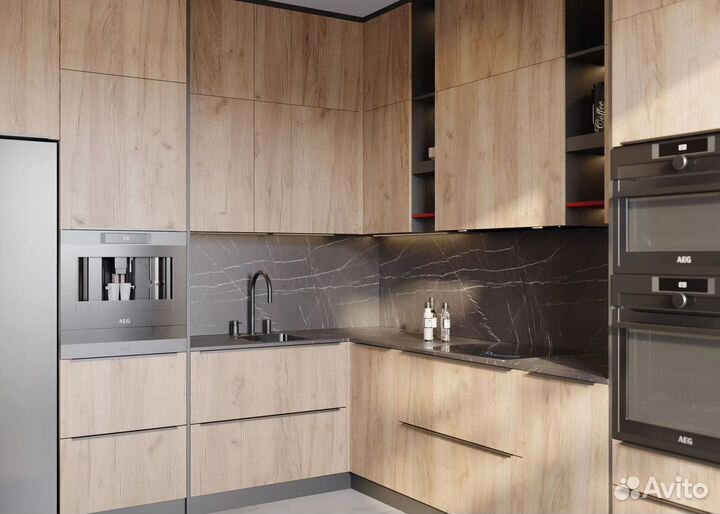 Кухня под потолок встраиваемая