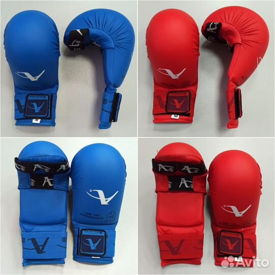 Защита голени стопы и перчатки для каратэ Arawaza