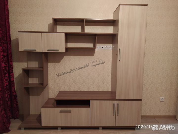 Гостиная (1,9м) венге+дуб молочный (шимо т/с)