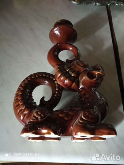 Дракон подсвечник
