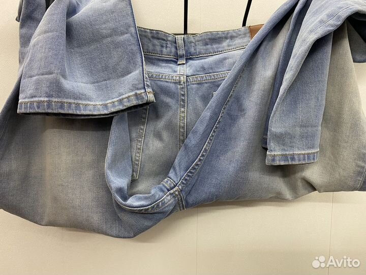 Мужские джинсы 50 размер голубые