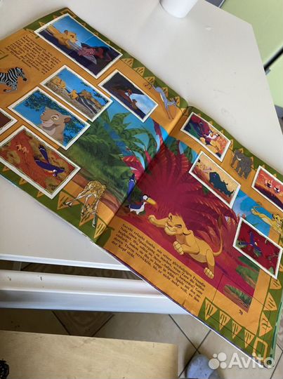 Король Лев panini на немецком, наклейки Lion King