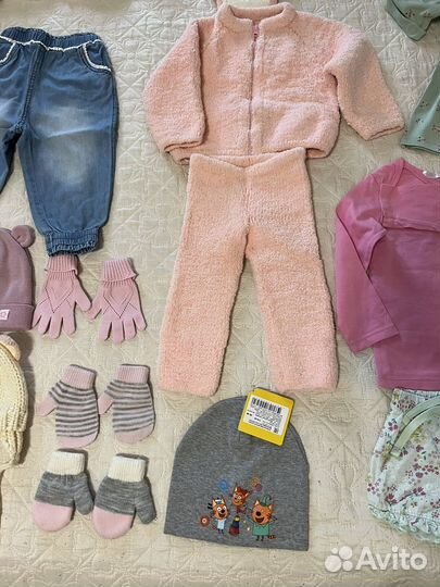 Вещи пакетом на девочку 80-86